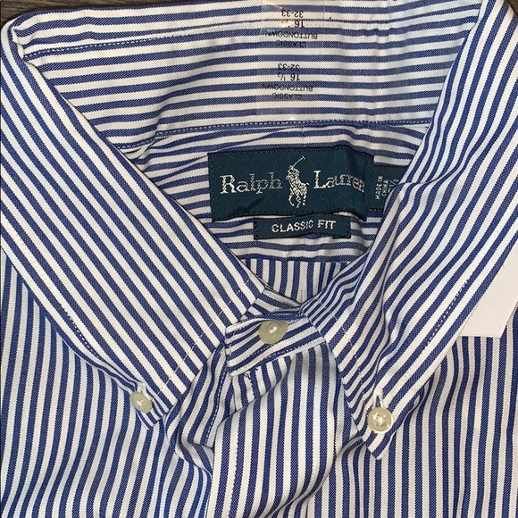 Ralph Lauren Striped Classic Fit Button Down Shirt - Picture 3 of 3
